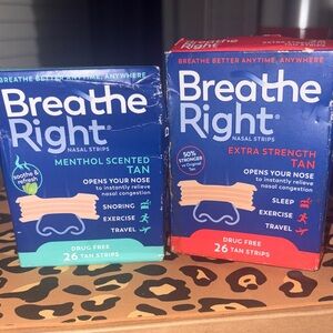 Nasal Strips - Tan (menthol and xtra strength)-26 count each